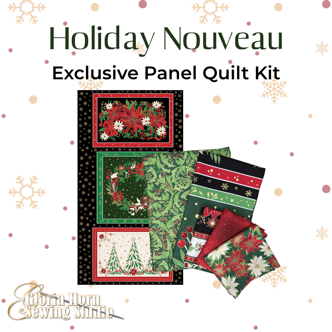 Holiday Nouveau - Gloria's Exclusive Panel Quilt Kit