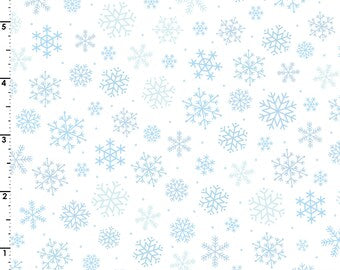 Celebration - Snowflakes Blue - MAS9213-B