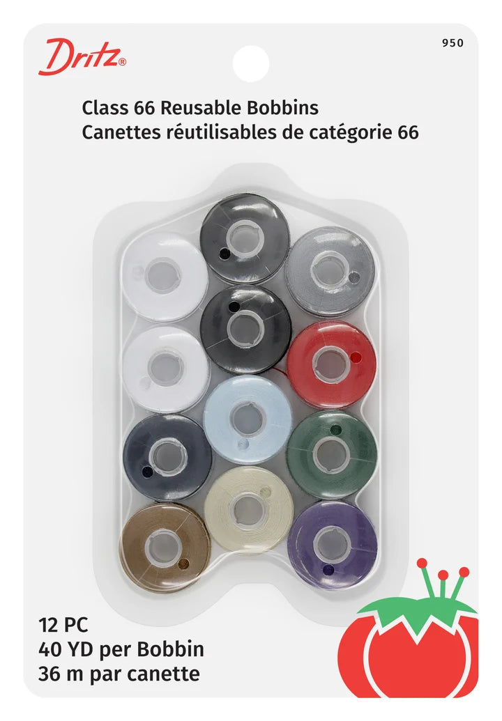 Reusable Bobbins Class 66 40yd 12ct