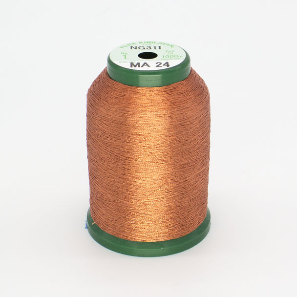 KingStar Metallic Embroidery Thread - Orange (MA24)