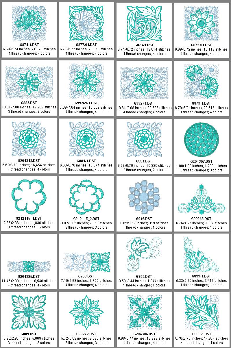 Morris Inspirations Set - Embroidery Designs