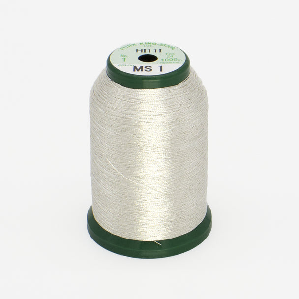 KingStar Metallic Embroidery Thread - Silver (MS1)
