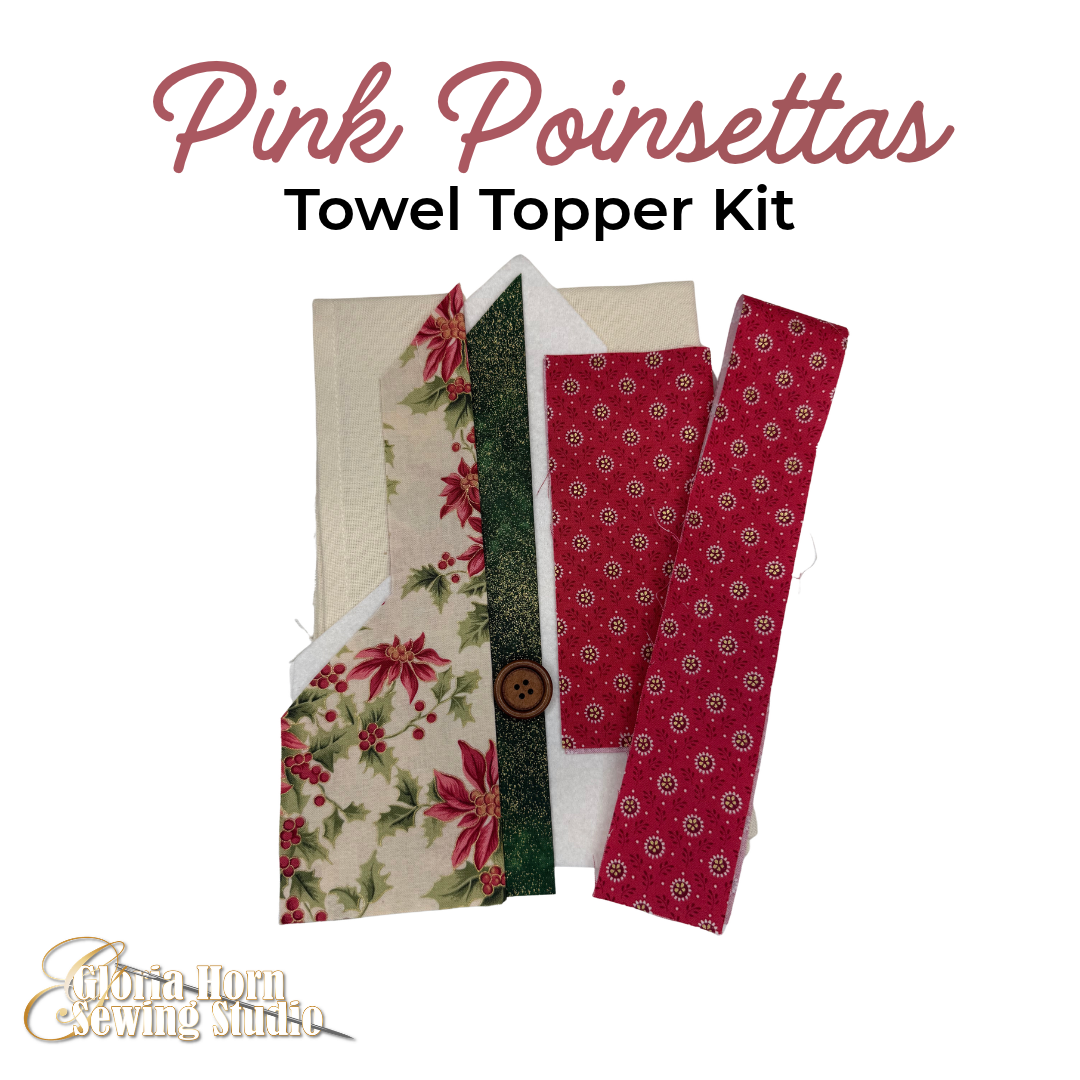 Pink Poinsettas - Towel Topper Kit