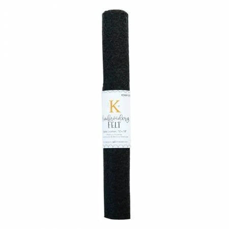 Embroidery Felt - Black Licorice