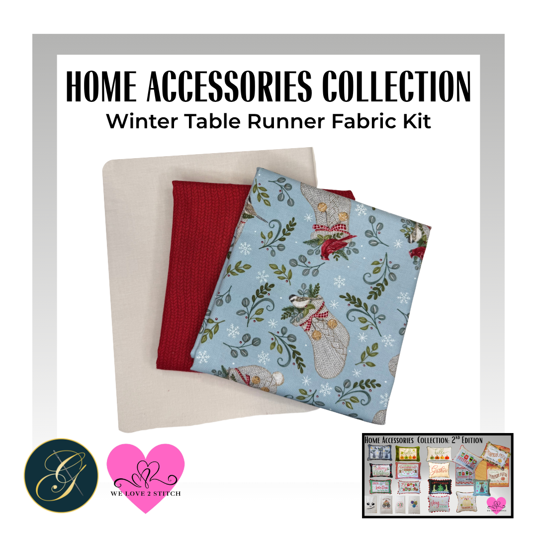 Home Accessories Winter Table Runner Fabric Kit
