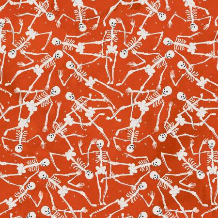Toil & Trouble - Orange Skeletons - Y4161-37