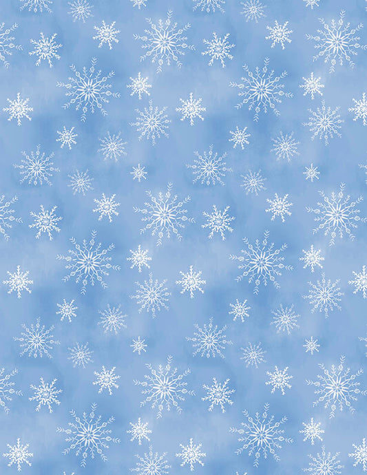 Let it Snow-Man! - Snowflakes All Over Light Blue - 3017 27758 410
