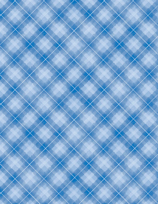 Let it Snow-Man! - Plaid Light Blue - 3017 27759 440