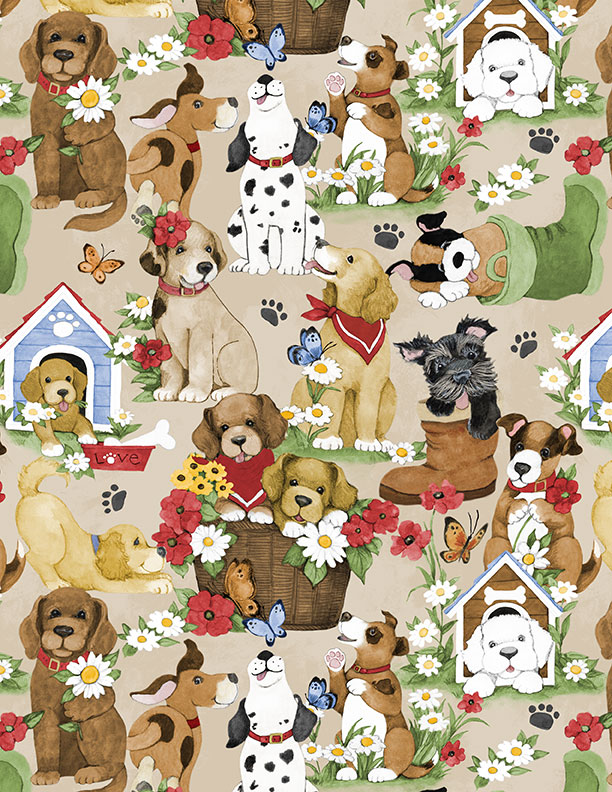 Paws at Play - Packed Puppies Light Blue - 3023 39918 223