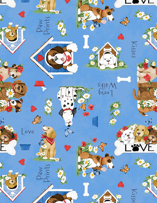 Paws at Play - Puppies All Over Blue - 3023 39919 421
