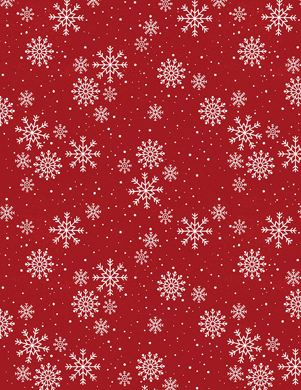Snowy Gnomies - Snowflakes Red - 3074 49376 313