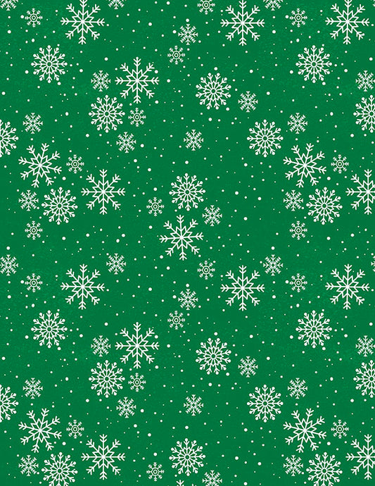 Snowy Gnomies - Snowflakes Green - 3074 49376 717