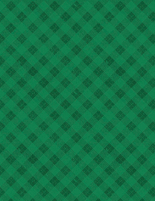 Snowy Gnomies - Plaid Green - 3074 49377 777