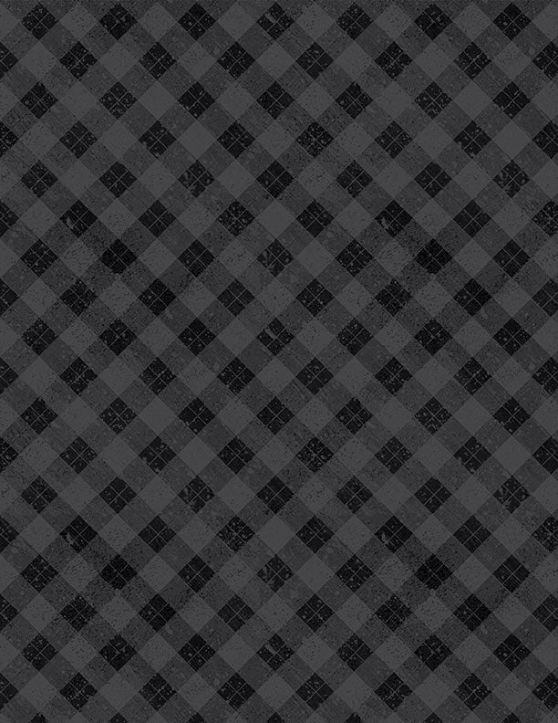 Snowy Gnomies - Plaid Black - 3074 49377 999