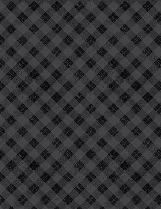 Snowy Gnomies - Plaid Black - 3074 49377 999