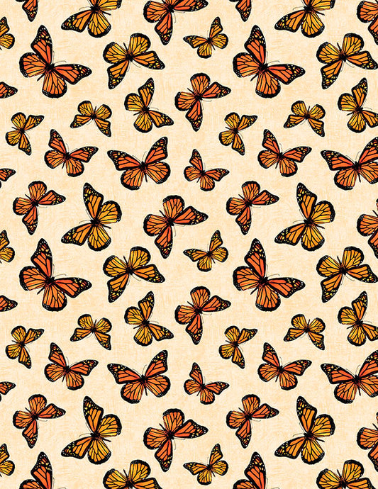 Sunshine Whispers - Butterflies Toss Cream - 3080 28656 298