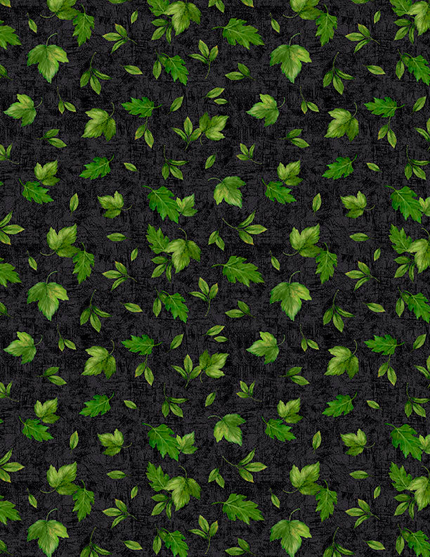 Sunshine Whispers - Leaves Toss Black - 3080 28657 977