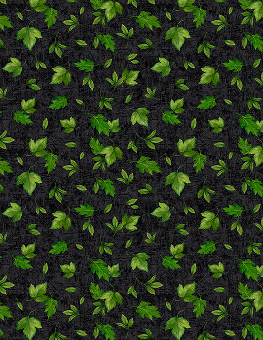 Sunshine Whispers - Leaves Toss Black - 3080 28657 977