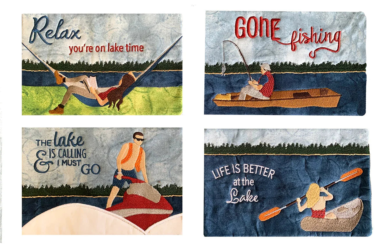 Meet Me At The Lake Collection - Machine Embroidery USB