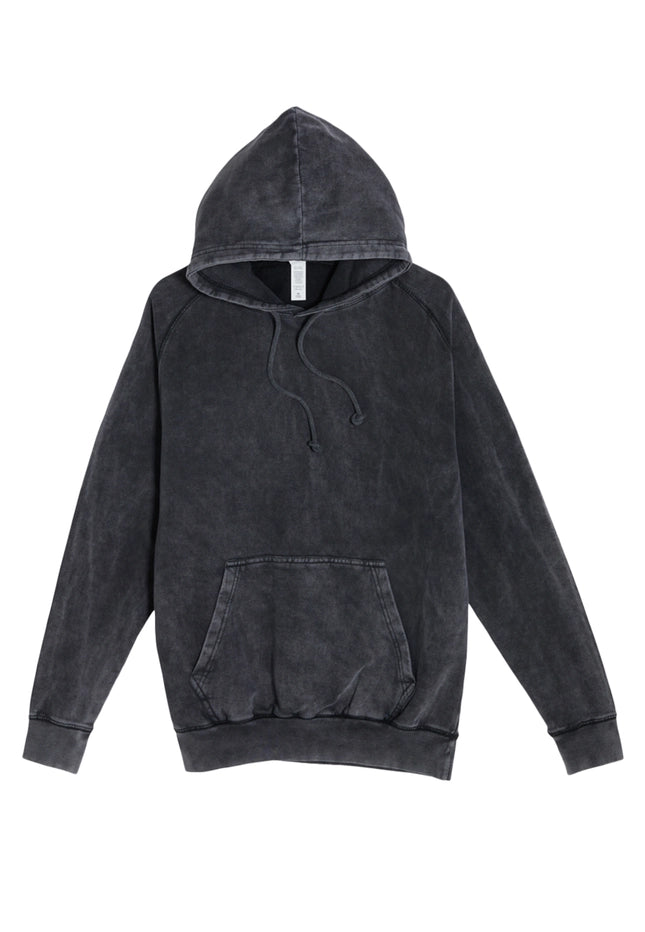 Vintage Black Raglan Hoodie