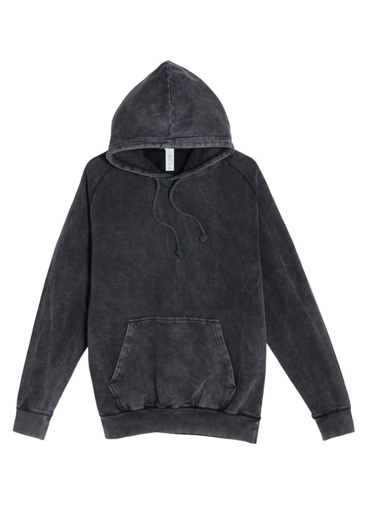 Vintage Black Raglan Hoodie