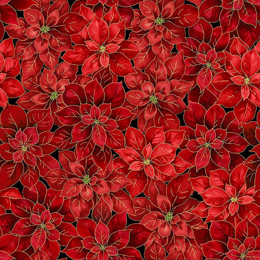 Merry Christmas - Packed Pine Needles Metallic - HOLIDAY-CM4146
