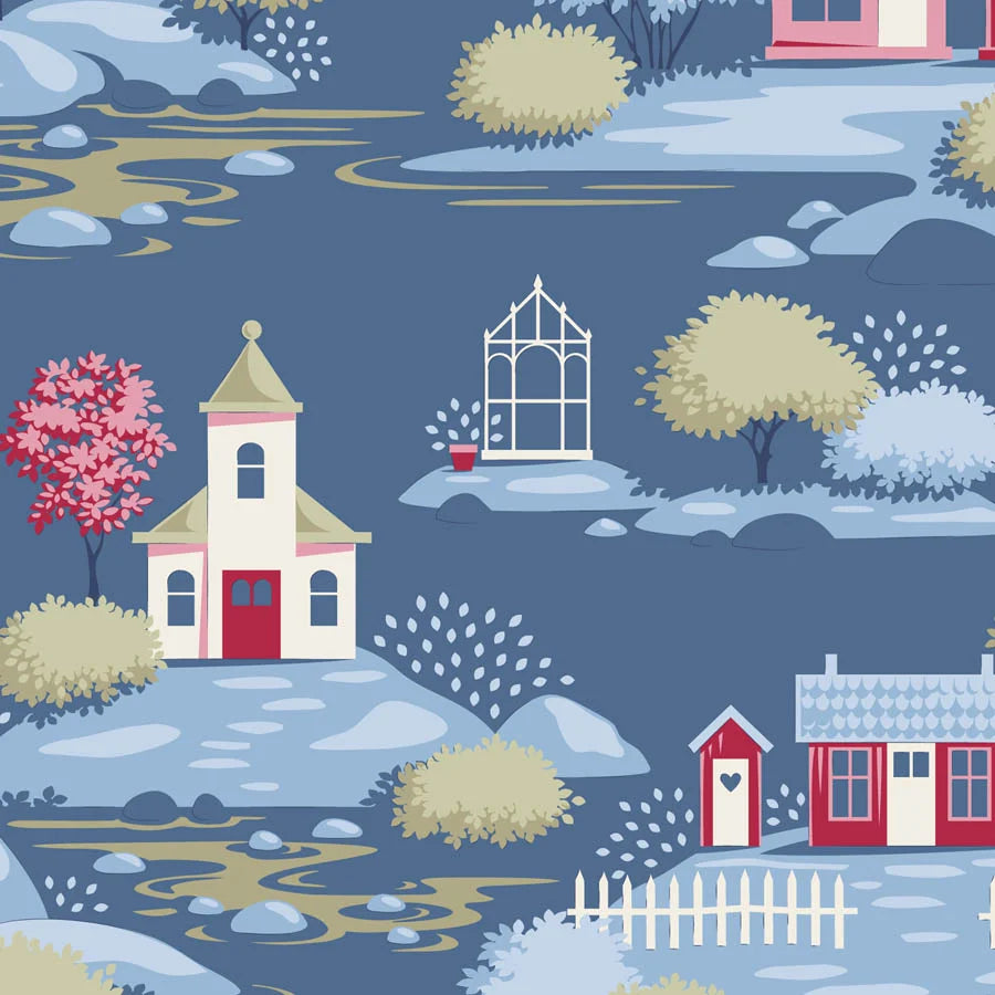 Village Life - Village Blue - 110187-TF