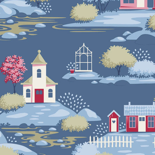 Village Life - Village Blue - 110187-TF