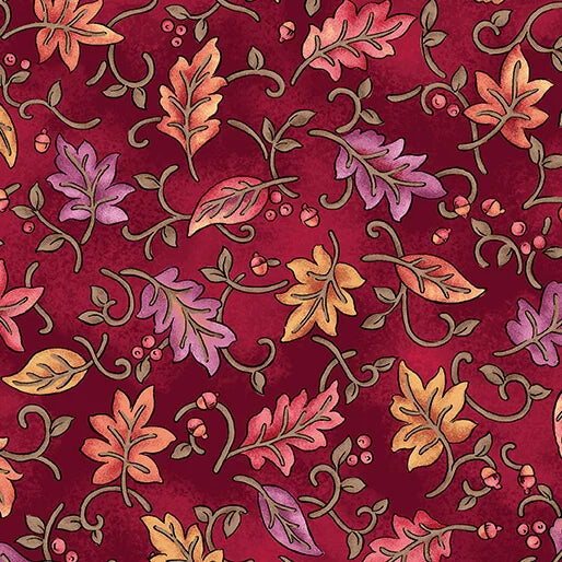 Autumn Breeze - Dancing Leaves Red - 17150-10