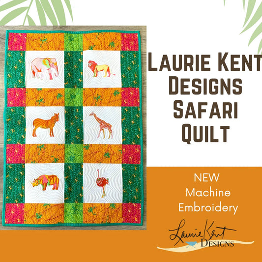 Safari Jungle Quilt/Wall Hanging Machine Embroidery USB File
