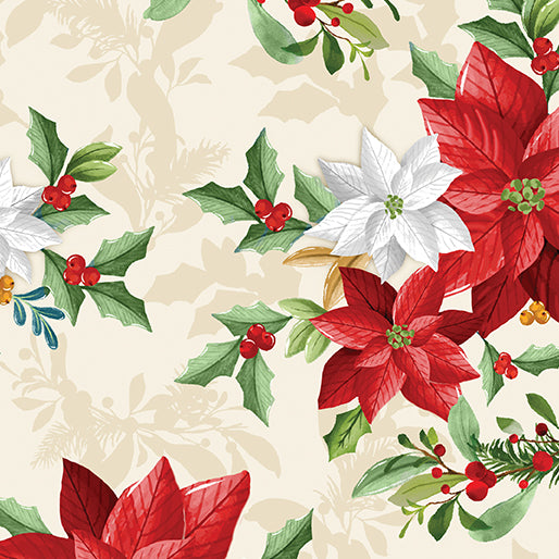 Heartland Holiday - Poinsettia Bouquet Cream - 15175-07