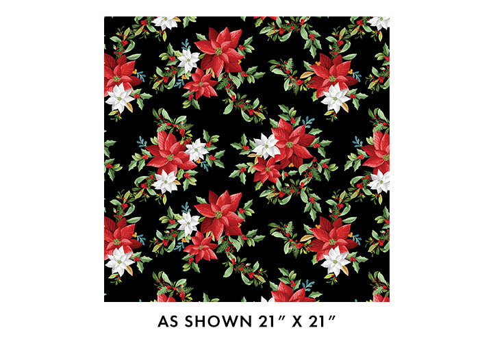 Heartland Holiday - Poinsettia Bouquet Black - 15175-12