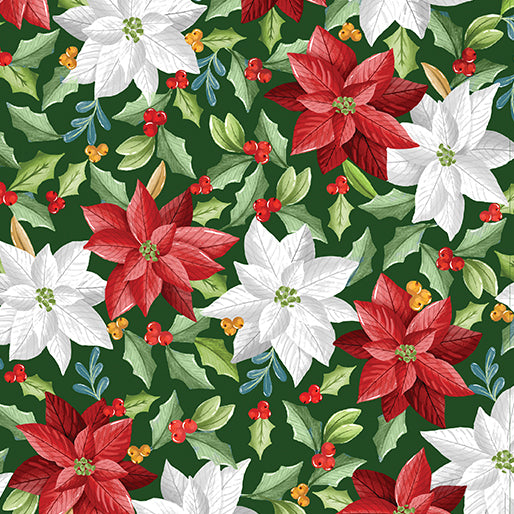 Heartland Holiday - Holiday Poinsettia Green - 15177-44