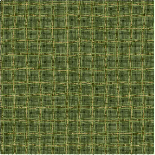 Autumn Breeze - Rambling Plaid Green - 17154-40