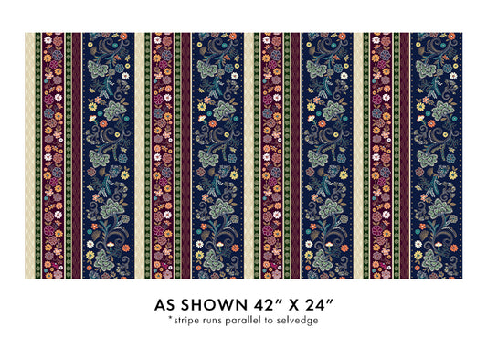 Majestic Garden - Majestic Stripe Navy/Multi - 15259M-57