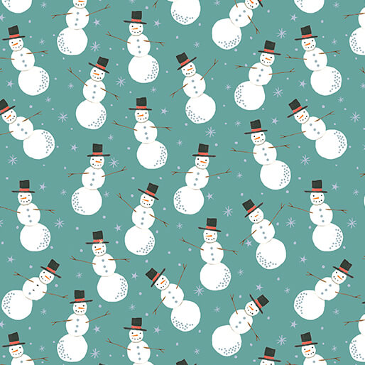 Magical Season - Merry Snowman Medium Turquoise - 16730P-83-BX