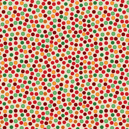 Merry Cats - Joyful Dots Cream/Multi - 16776-07