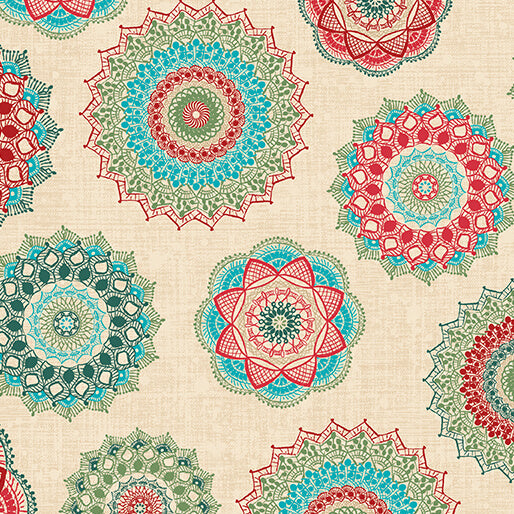 Winter Haven - Frosty Medallion Multi -  16793-99