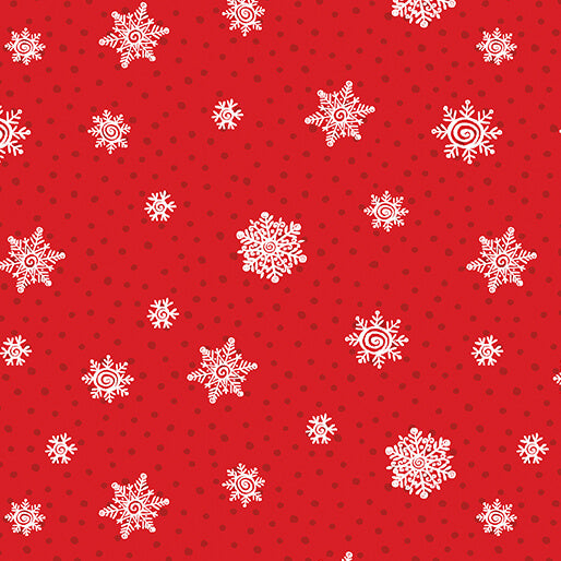 Snow Joy - Playful Flakes Red - 16804-10