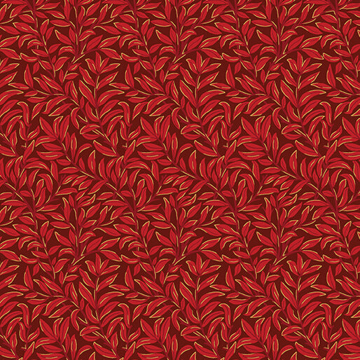 All About Seasons - Breezy Leaves Red - 16856M-10