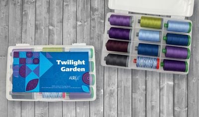 Twilight Garden 12 Spool Thread Set - Aurifil