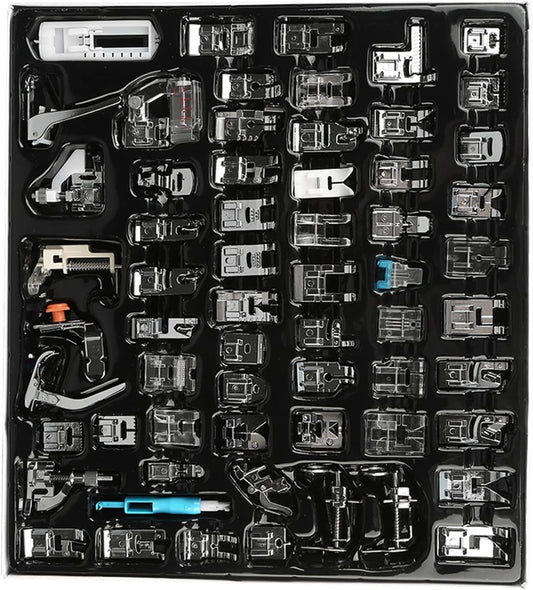 62 Pcs Sewing Machine Presser Feet Set