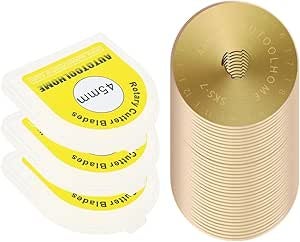 Titanium Coated 45mm Rotary Cutter Blades 50 Pack