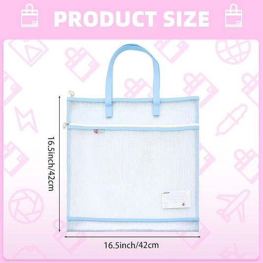 Sewing Project Mesh Zipper Bags, 16.5" x 16.5", Set of 3
