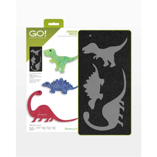 GO! Dinosaur Medley Die - Accuquilt