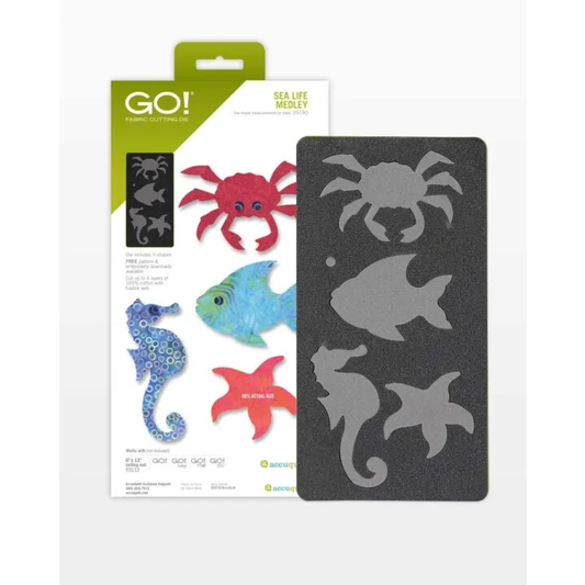 GO! Sea Life Medley Die - Accuquilt