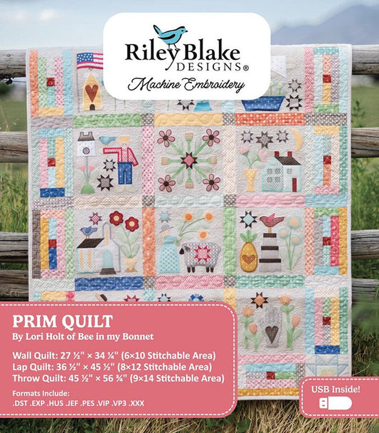 Machine Embroidery Prim Quilt