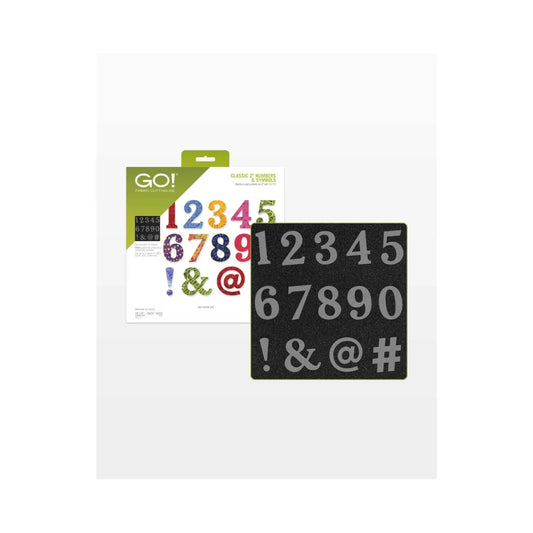 GO! Classic 2" Numbers & Symbols Die - Accuquilt