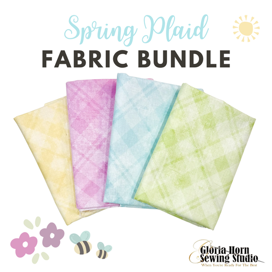 Spring Plaid Fabric Bundle