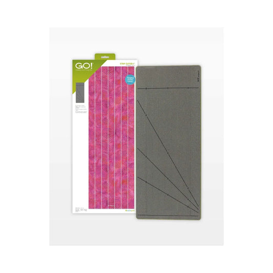 GO! Strip Cutter-1" (1/2" Finished) 7 Strips with Angled Guidelines Die - Accuquilt